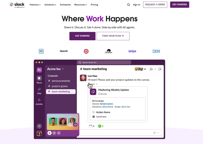 team collaboration tools - slack
