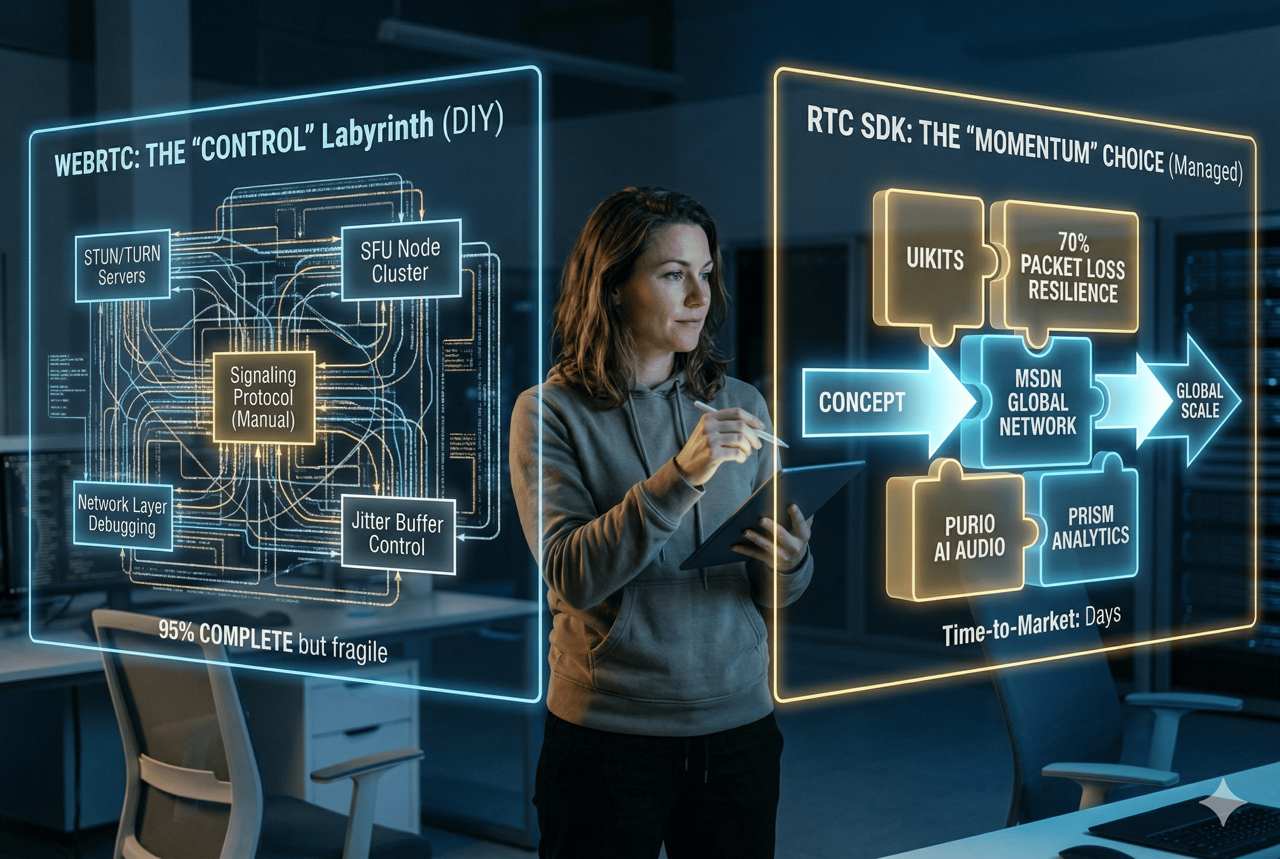 WebRTC vs SDK for Real-Time Calling App