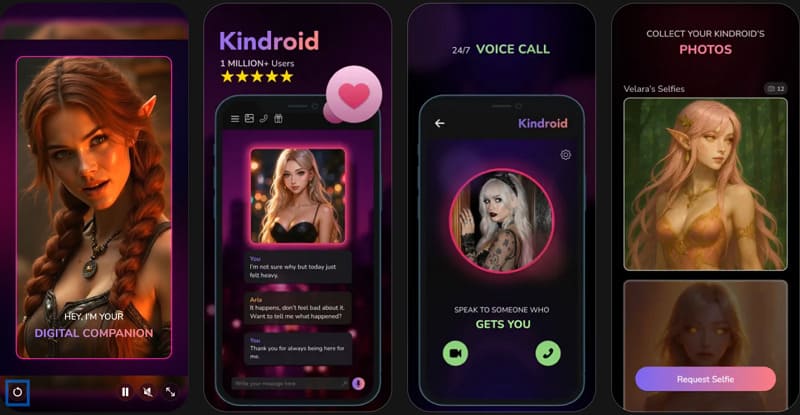 best ai companion app - kindroid