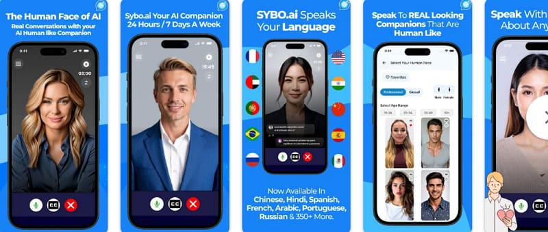 ai friend app - sybo ai