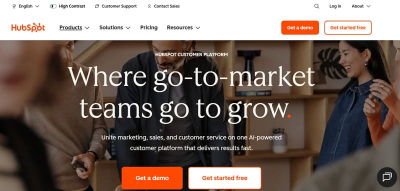 b2b saas platform -hubspot