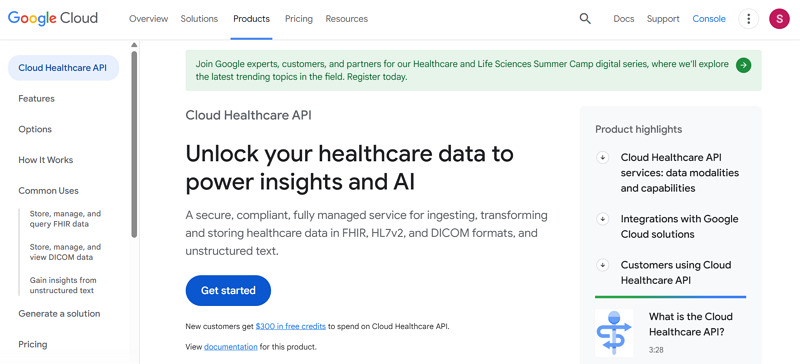 api in healthcare - google cloud