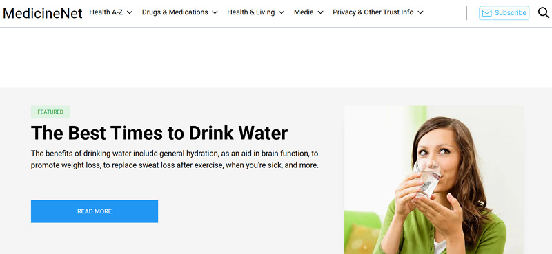 healthline competitor - medicinenet