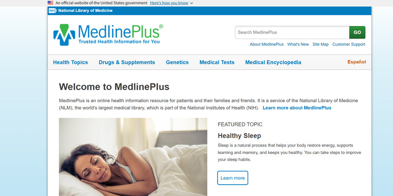 sites like healthline - medlineplus