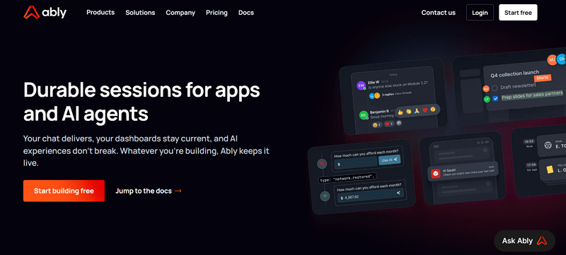 talkjs alternatives - ably