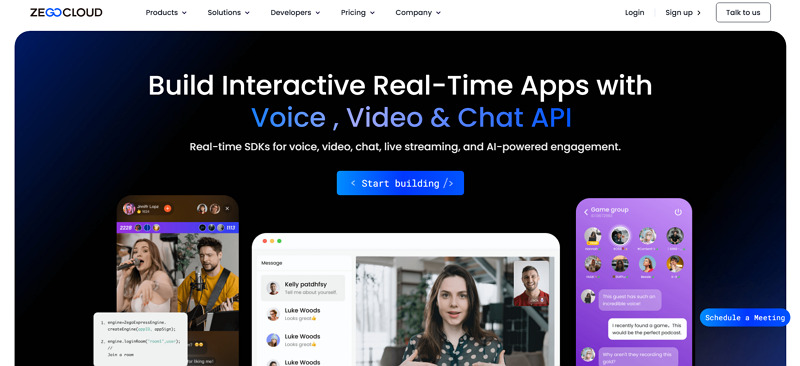 p2p video conferencing platform - zegocloud