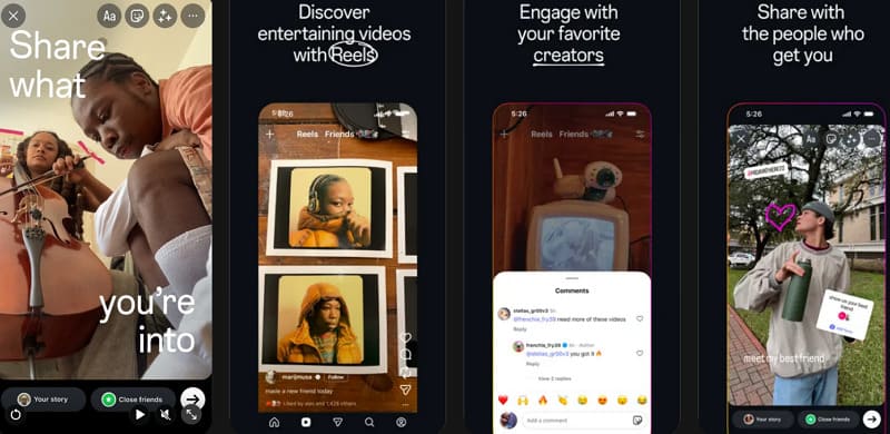 social chat app - instagram