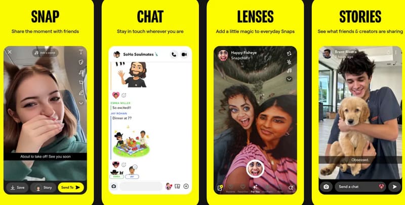 social messaging app - snapchat